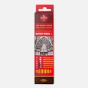 KOH-I-NOOR 1500 Professional Graphite Pencil Set x 6