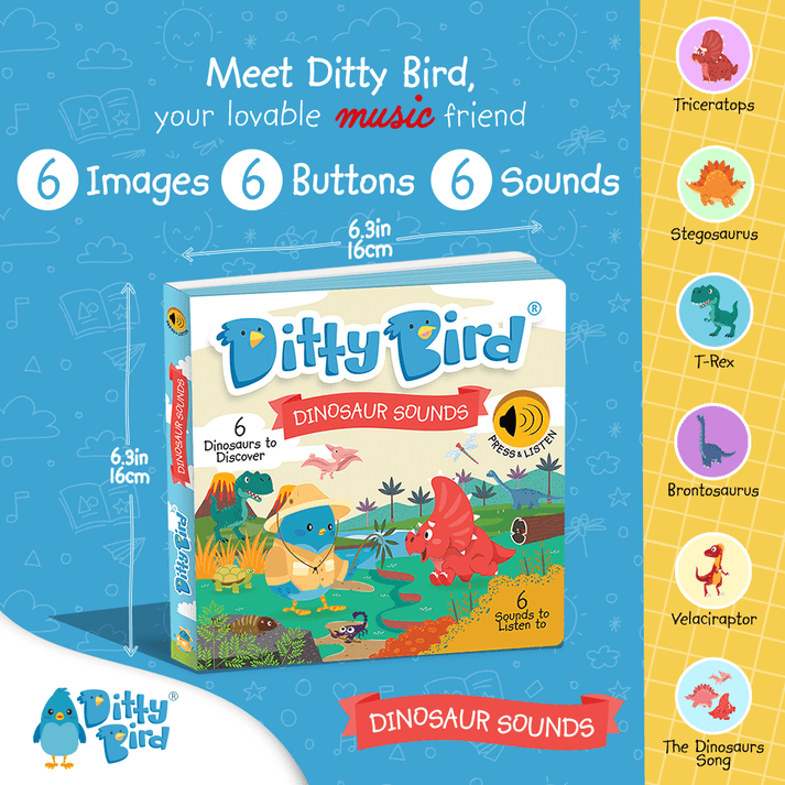 DITTY BIRD Dinosaur Sounds
