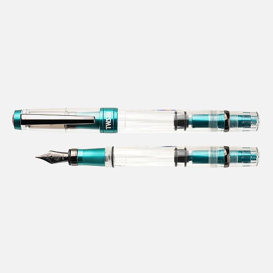 TWSBI Diamond 580 AL R Carribean with Onyx Fountain Pen Fine