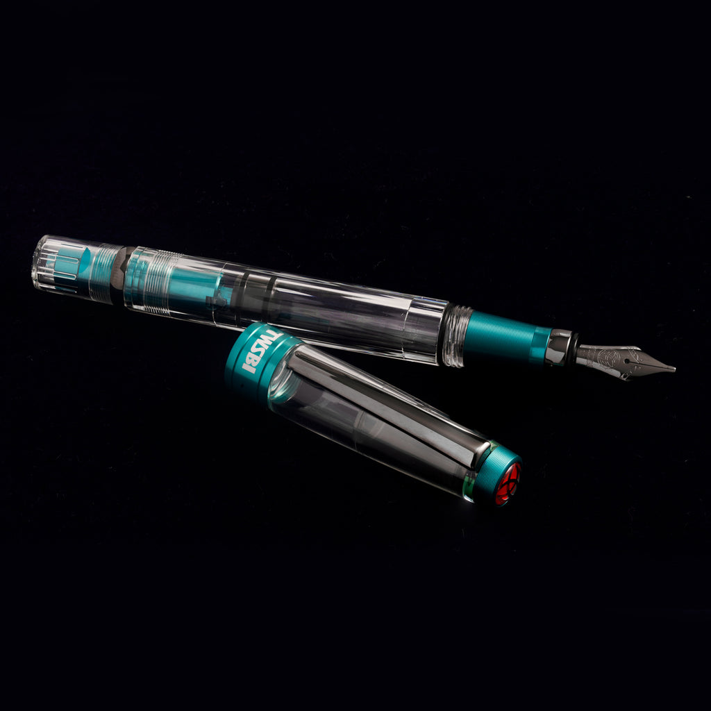 TWSBI Diamond 580 AL R Carribean with Onyx Fountain Pen Fine