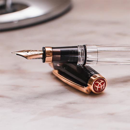 TWSBI Diamond 580 Smoke Rose Gold II Fountain Pen Broad