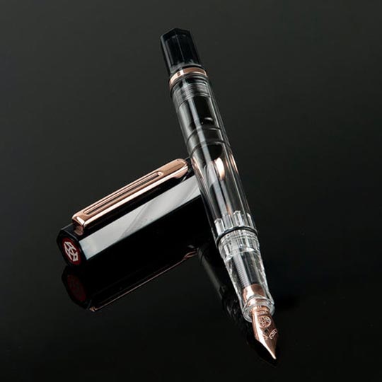 TWSBI Eco Smoke Rose Gold Trim Fountain Pen Broad