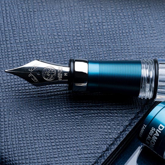 TWSBI Diamond 580AL R Prussian Blue Fountain Pen Extra Fine