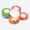 OVJ Color Flower Paper Plate 13cm x 50