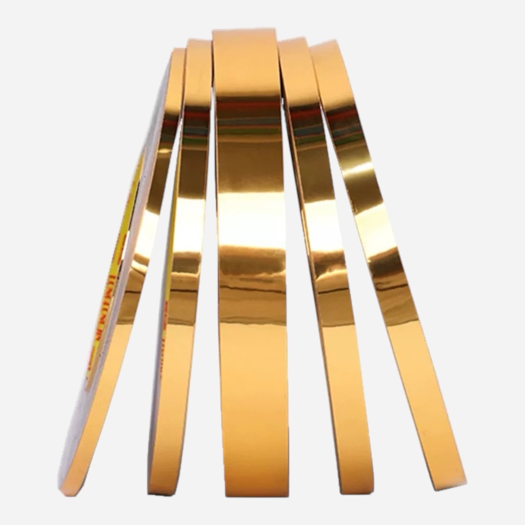 OVJ Gold Mirror Finish Picture Border Tape 1cm x 50m