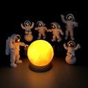 OVJ USB-Powered Paintable 3D Plastic Moon Lamp 8cm
