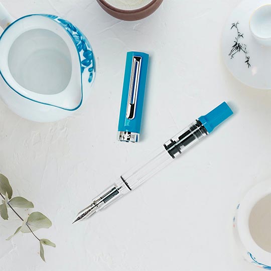 TWSBI Eco Cerulean Blue Fountain Pen Broad