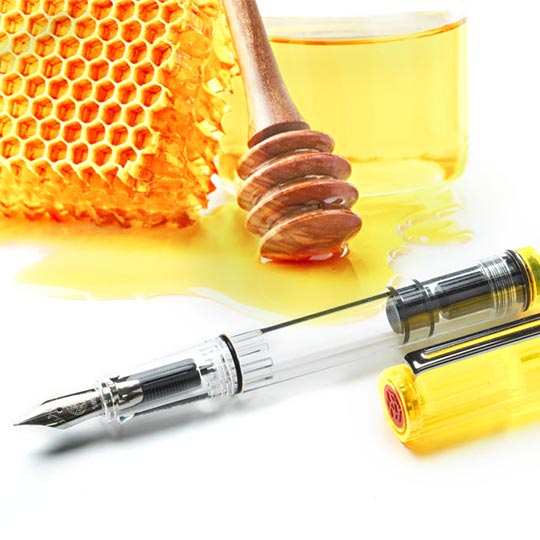 TWSBI Eco Transparent Yellow Fountain Pen Fine