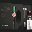 TWSBI Eco-T Royal Jade Fountain Pen And Midnight Blue Ink Set Fine