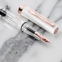 TWSBI Eco White Rose Gold Fountain Pen Extra Fine