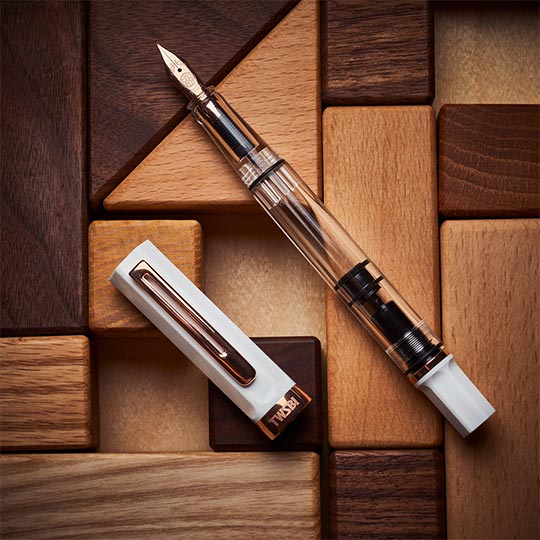 TWSBI Eco White Rose Gold Fountain Pen Medium