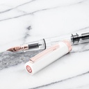 TWSBI Eco White Rose Gold Fountain Pen Medium
