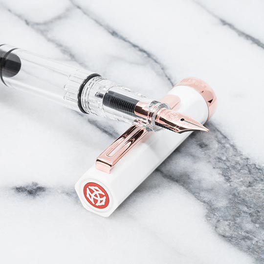 TWSBI Eco White Rose Gold Fountain Pen Medium