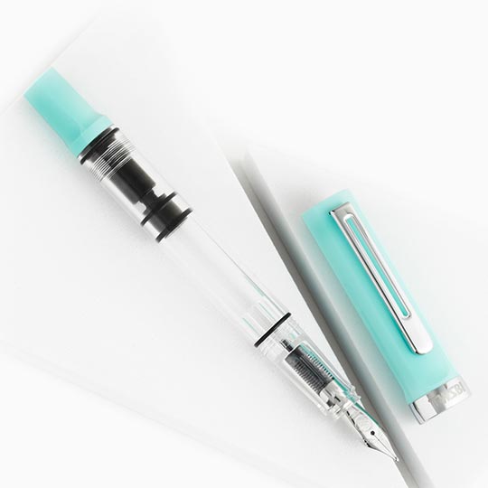 TWSBI Eco-T Mint Blue Fountain Pen Stub 1.1