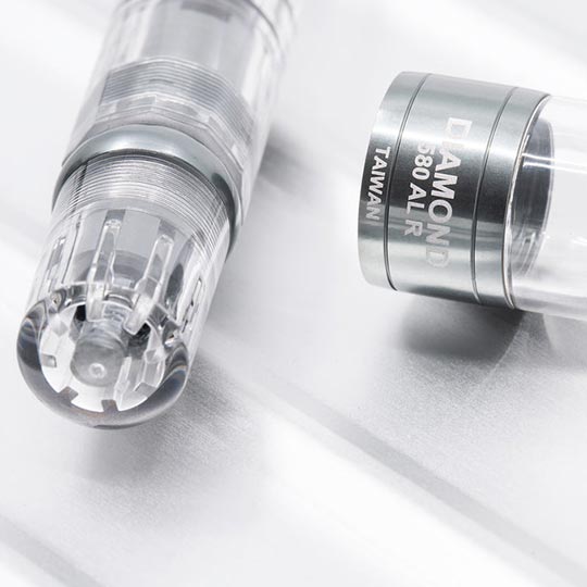 TWSBI Diamond 580 AL R Nickel Grey Fountain Pen Stub 1.1