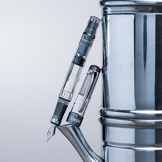 TWSBI Diamond 580 AL R Nickel Grey Fountain Pen Stub 1.1
