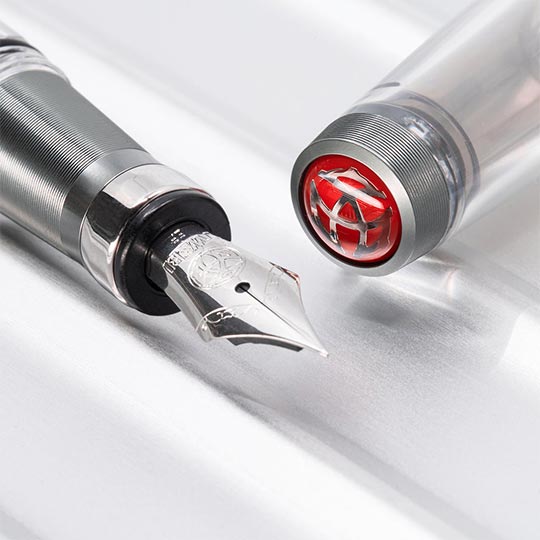 TWSBI Diamond 580 AL R Nickel Grey Fountain Pen Broad