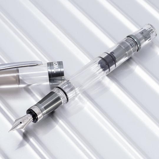 TWSBI Diamond 580 AL R Nickel Grey Fountain Pen Broad