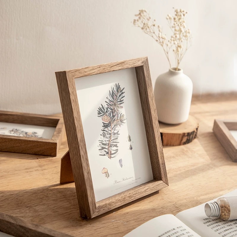 OVJ Light Wooden Frame A4 Dark Grain