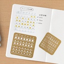MIDORI Monthly Calendar Template M