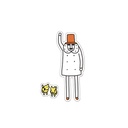 MIDORI Ojisan 30th Anniversary Decoration Sticker A