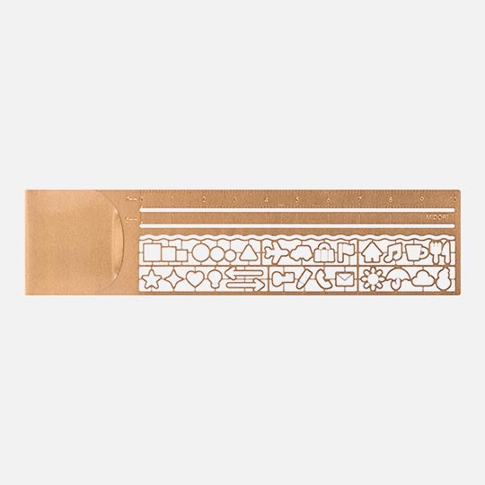 MIDORI Clip Ruler Copper A