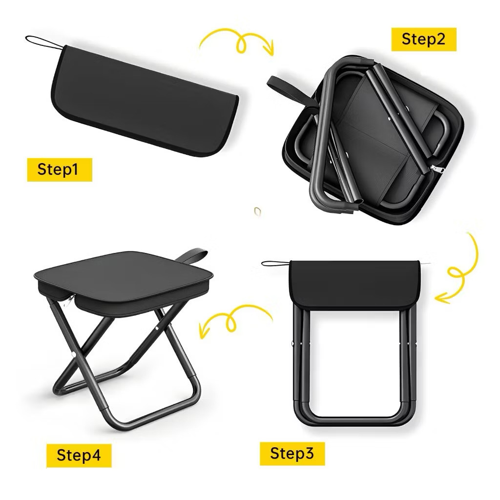 OVJ Foldable Stool With Bag