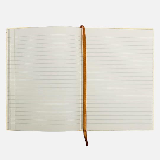 CLAIREFONTAINE Flying Spirit Leather Lined Notebook 90gsm A5 x 90 White