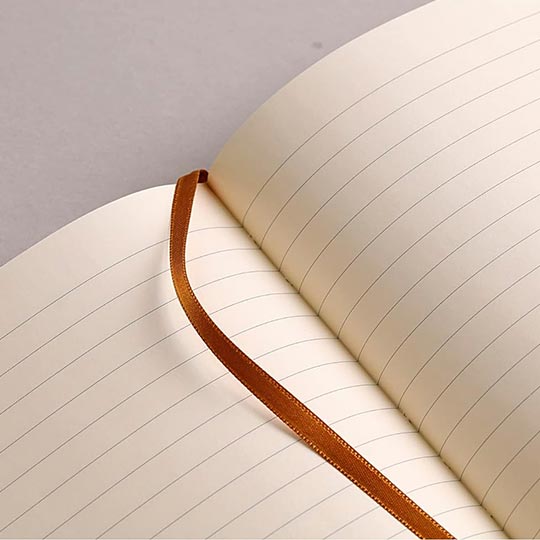 CLAIREFONTAINE Flying Spirit Leather Lined Notebook 90gsm A5 x 90 White