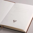 CLAIREFONTAINE Flying Spirit Leather Lined Notebook 90gsm A5 x 90 White