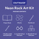 HINKLER Craft Maker Neon Rock Art Kit