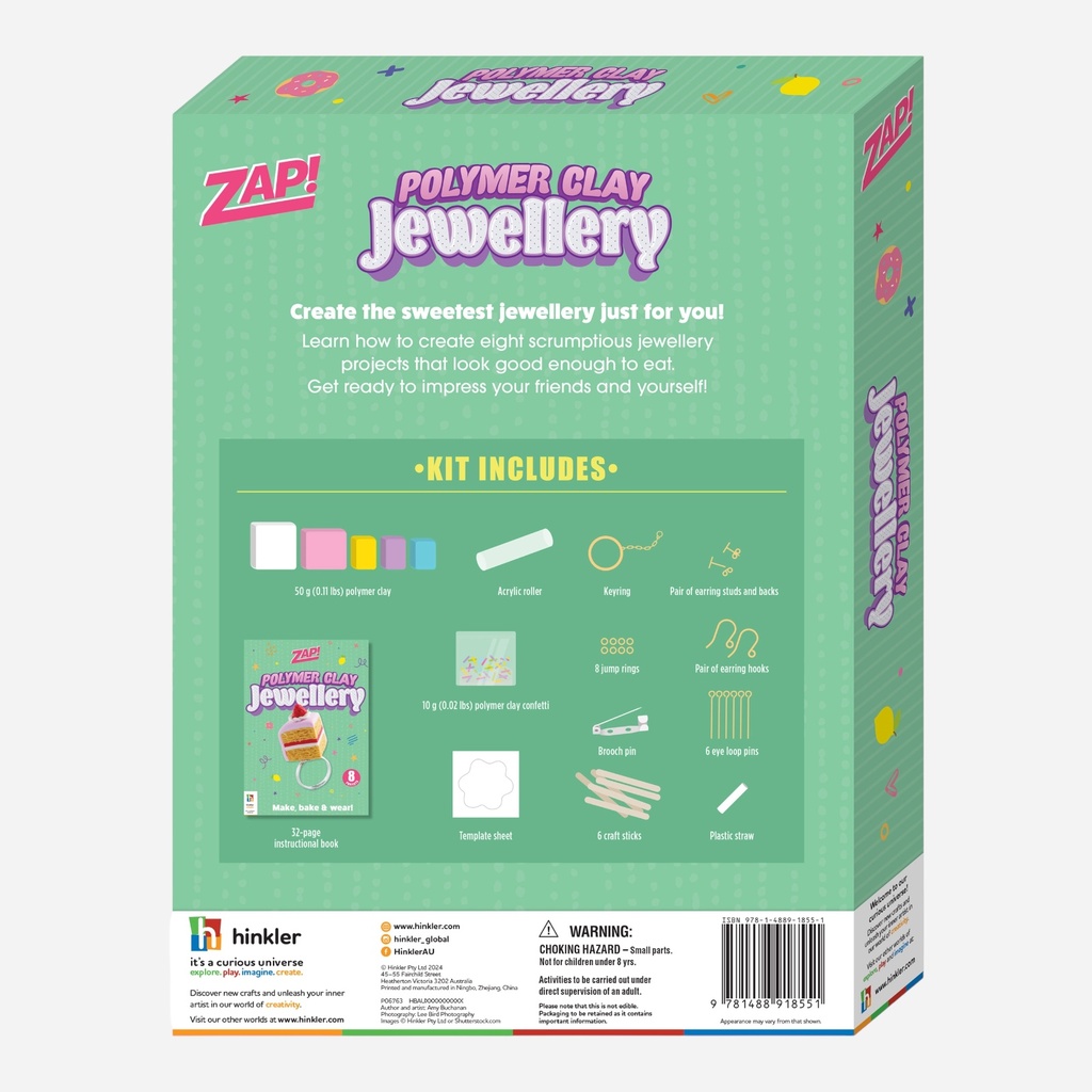 HINKLER Zap! Polymer Clay Jewellery