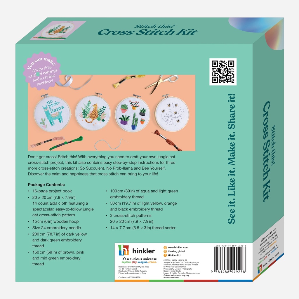 HINKLER OMC! Stitch This Cross-Stitch Kit