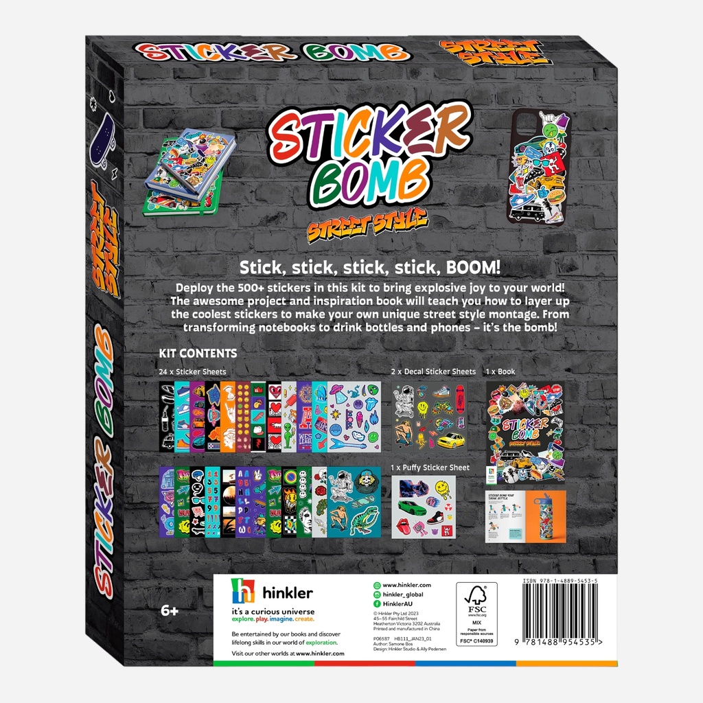 HINKLER Kaleidoscope Sticker Bomb - Street Style