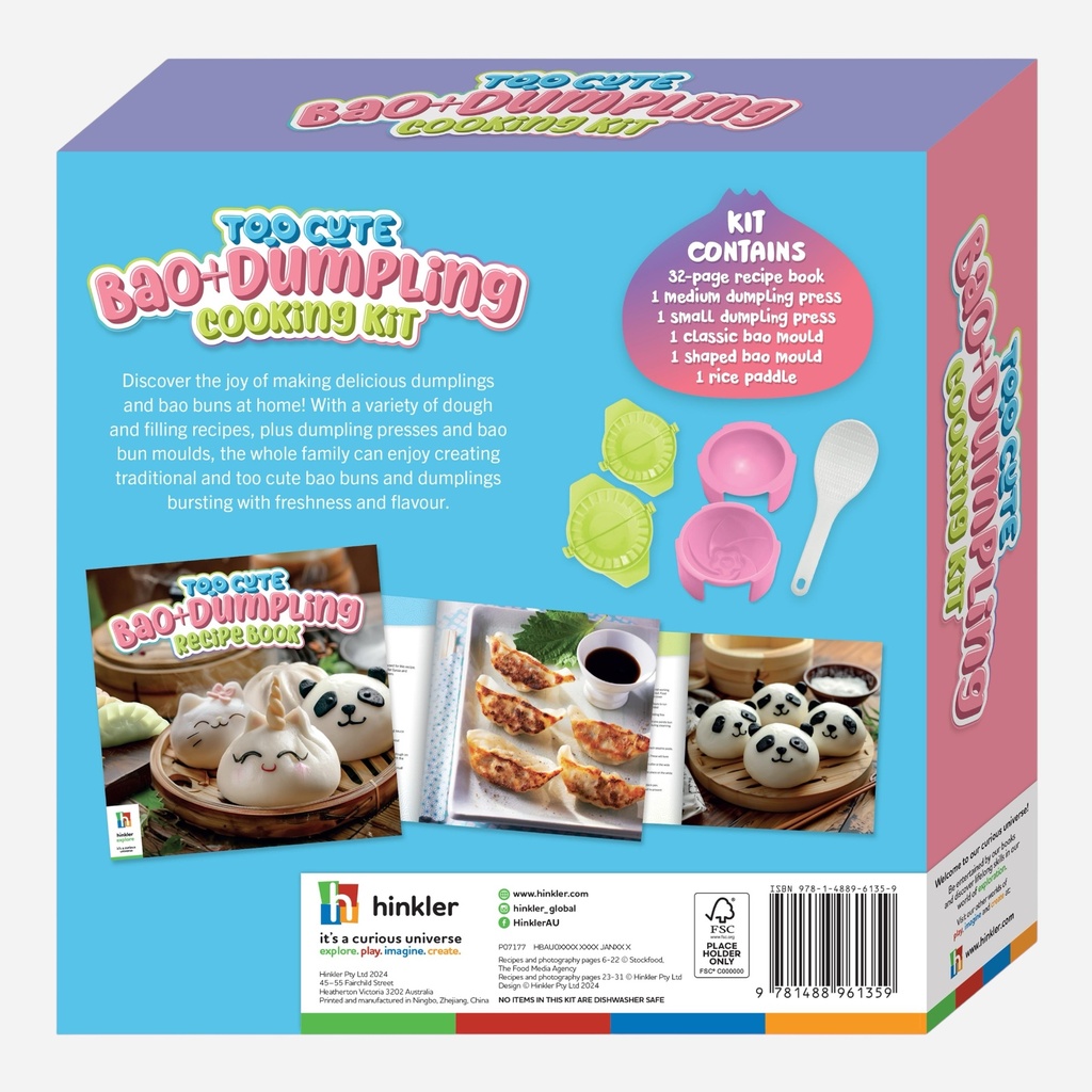 HINKLER Too Cute Bao + Dumpling Cooking Kit