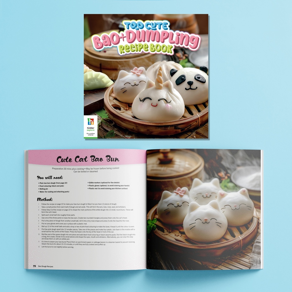 HINKLER Too Cute Bao + Dumpling Cooking Kit