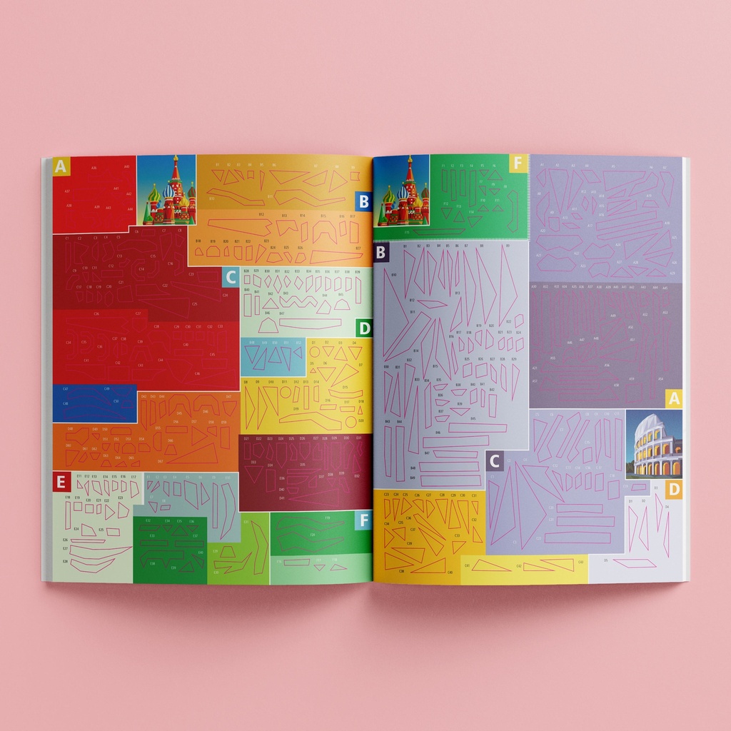 HINKLER Kaleidoscope Sticker Mosaics - World Landmarks