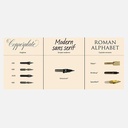 BRAUSE Plume Metal Nib x 3 Plakat 15mm