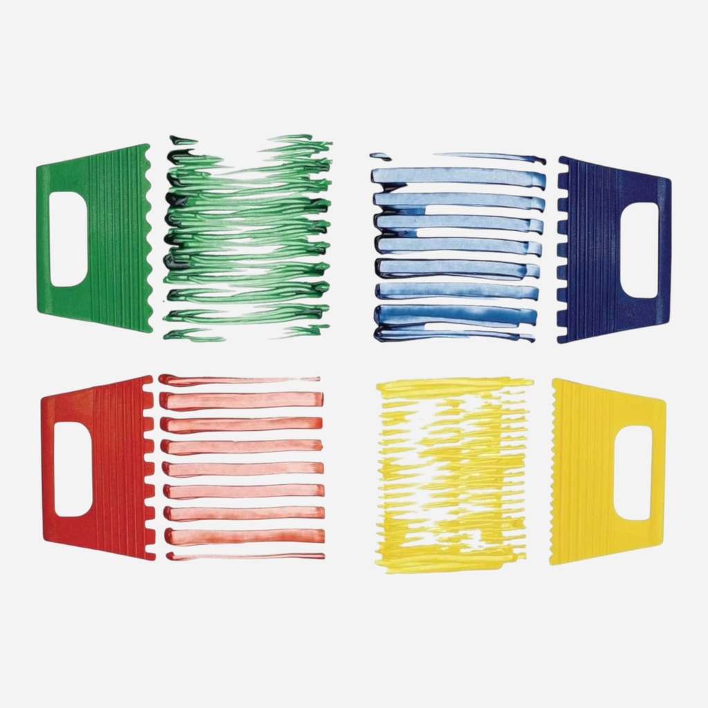 OVJ Plastic Scraper Scratch Tool Set x 4