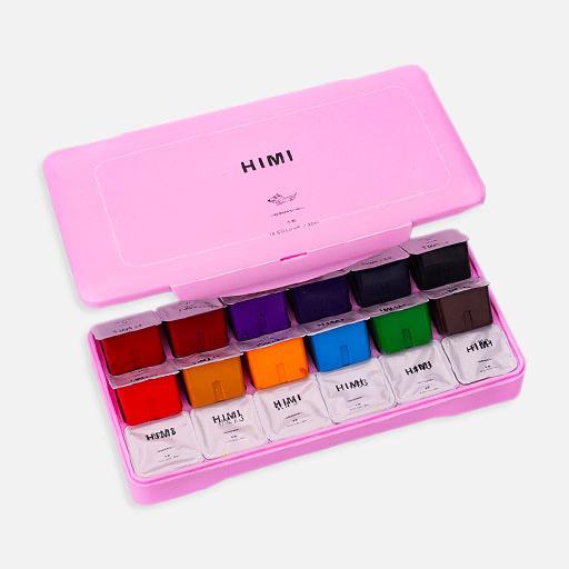 MIYA Himi Jelly Gouache 30ml Pink Set x 18