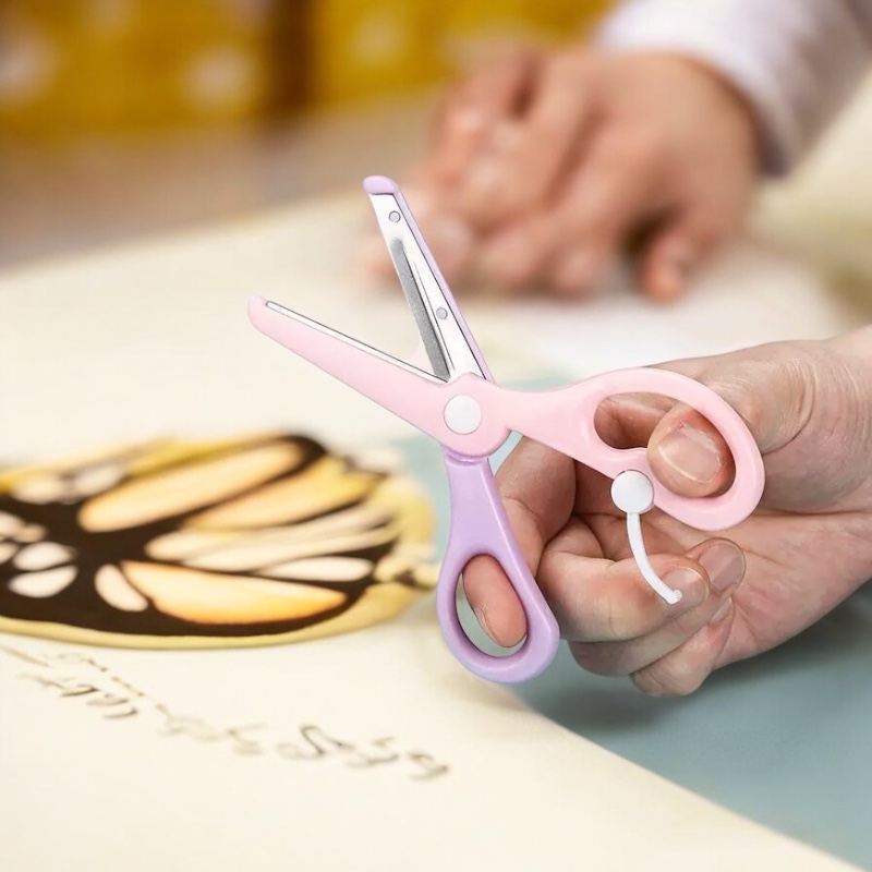 OVJ Macaron Safety Scissors 135mm Purple Green