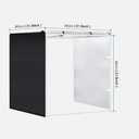 OVJ Foldable LED Ring Light Studio Box 40cm