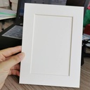OVJ Mount Board Picture Frame With Backing A4 White