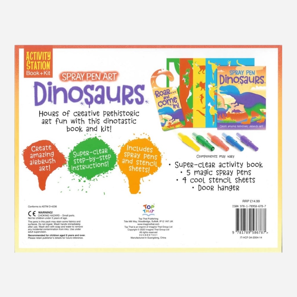 TOP THAT Spray Pen Art Dinosaurs