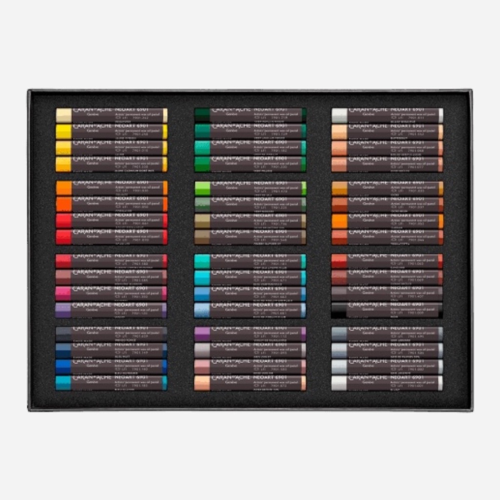 CARAN D'ACHE Neoart 100% Lightfast Wax Oil Pastel Set x 48
