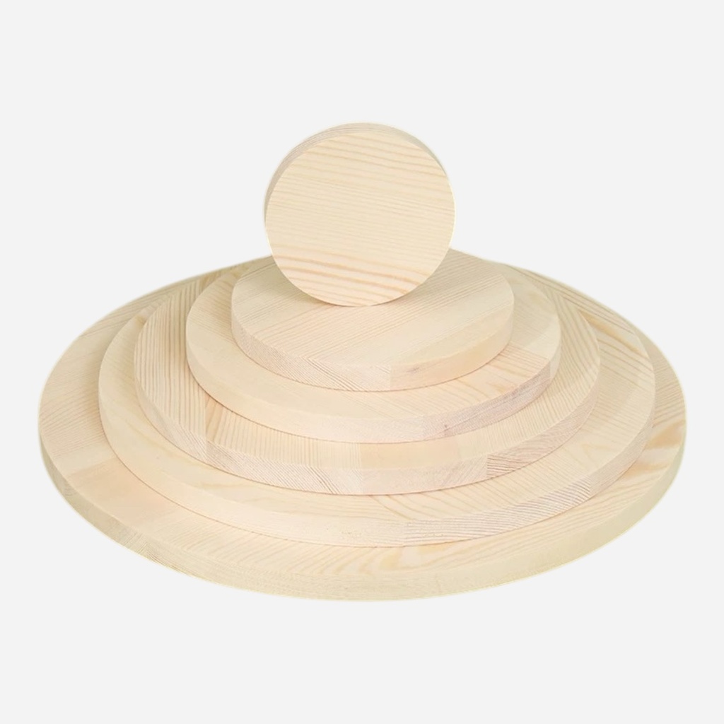 OVJ Natural Pine Wood Coaster 10mm x 10cm