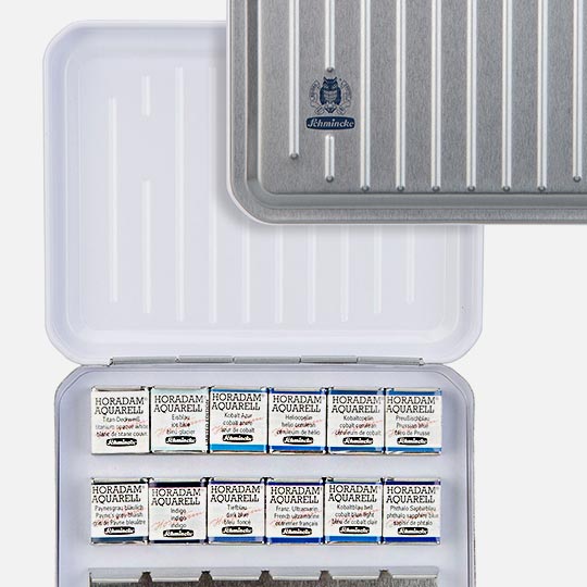 SCHMINCKE Horadam Watercolor 1/2 Pan Seascape Set x 12