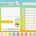 OVJ Languo Acrylic Brush Marker Dopamine Set x 9