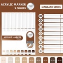 OVJ Languo Acrylic Brush Marker Maillard Set x 9