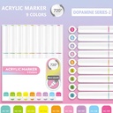 OVJ Languo Acrylic Brush Marker Dopamine 2 Set x 9